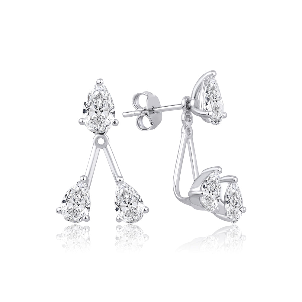 Luna Pear Drop 3.4 ct  Earring