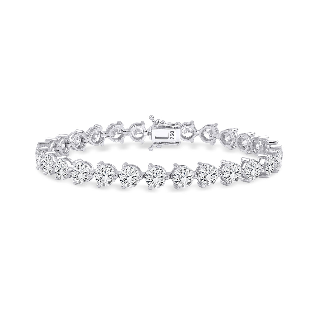 Round Tennis 18 ct Bracelet