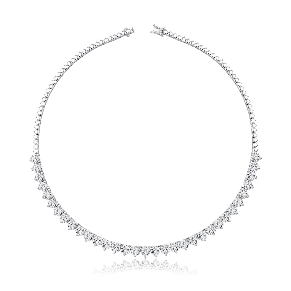 Round 28.2 ct Tennis Necklace