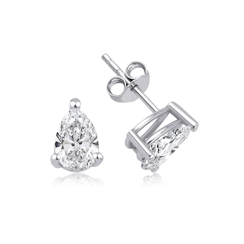 Pear Drop 1.9 ct Earring