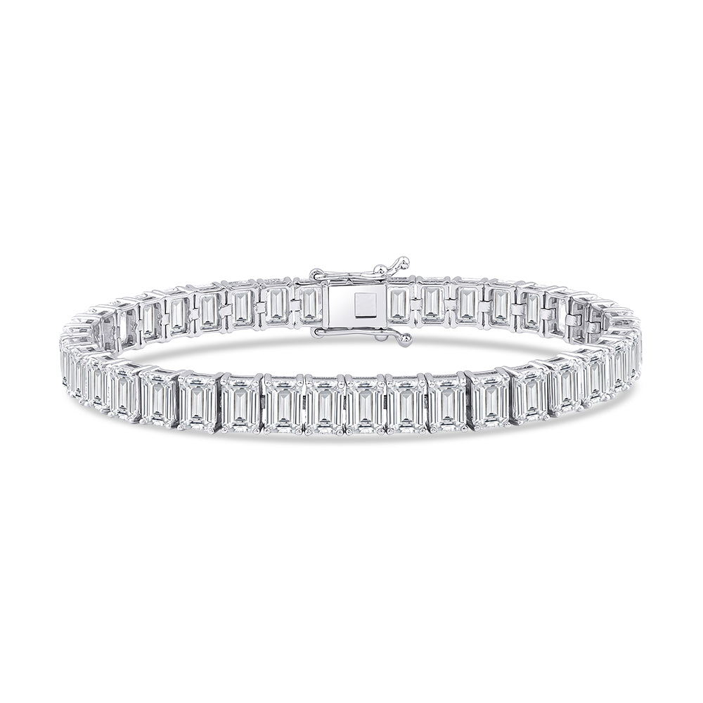 Emerald 29.6 ct Tennis Bracelet