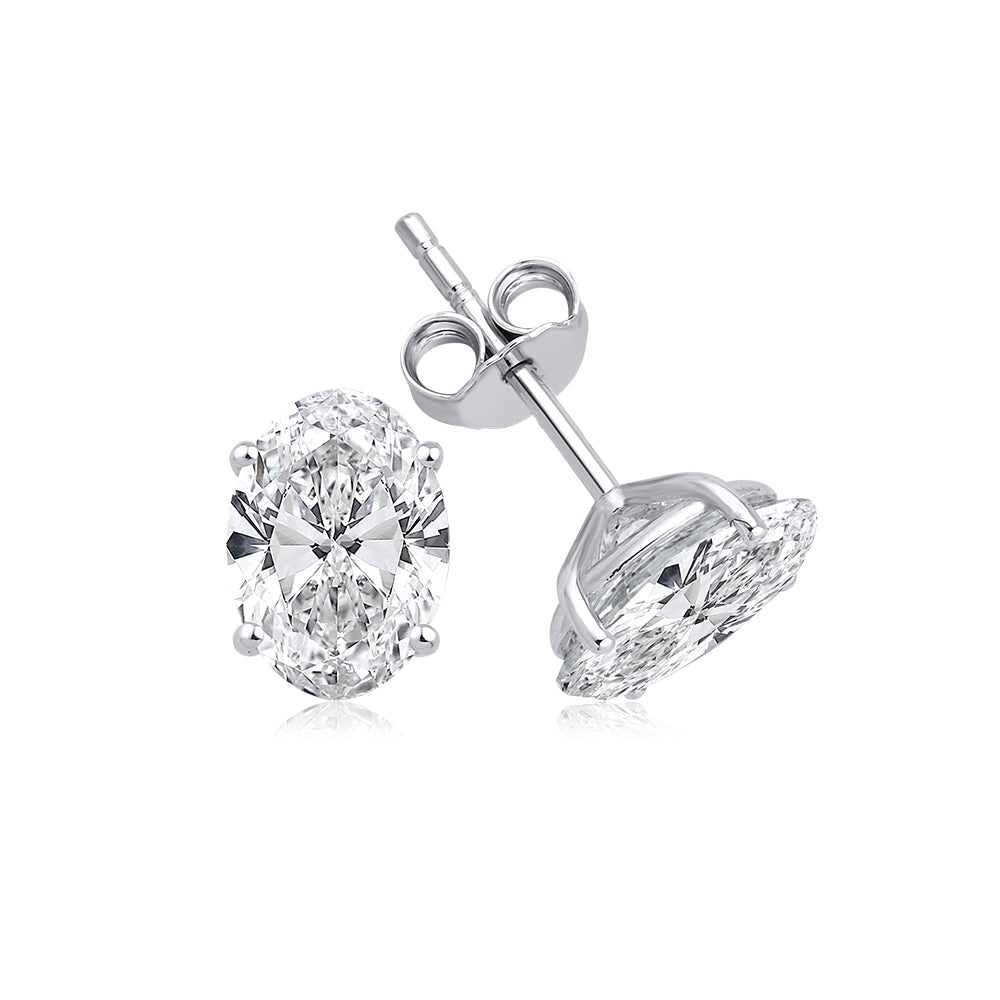Oval Cut 1.5 ct Earring