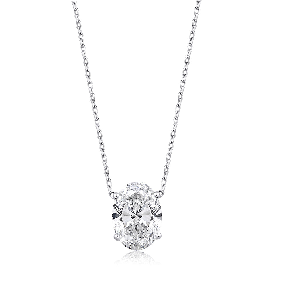 Oval Cut 1 ct Necklace
