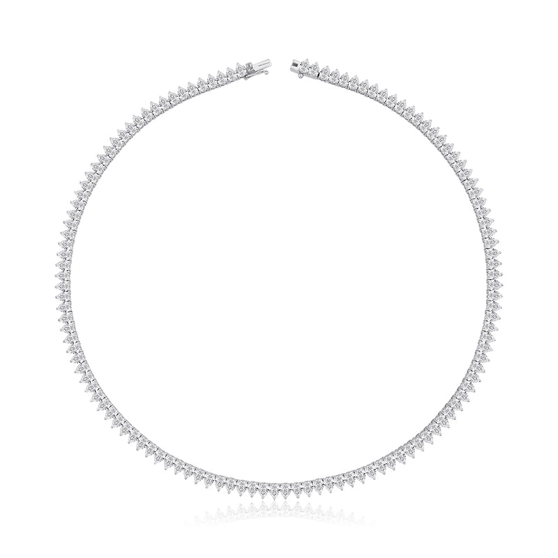 Aurora Pear Drop Tennis Necklace