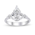 Luna Pear 2.40 ct Trilogy Ring